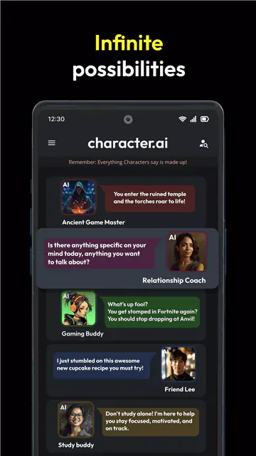Character AI - 来这里获取你的专属聊天搭子！ Hero图